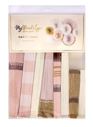 Abanico-papel-fiesta-princesa-ballet-rosa-oro-gramajeshop-valencia