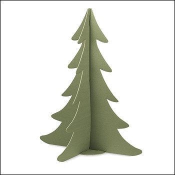 Árbol-abeto de Navidad cartón verde. 95 cms