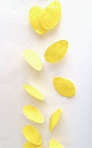 Guirnalda de huevos de papel, amarillos