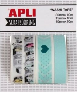 3 Rollos de washi tape, Mundo