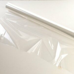 Bobina poli transparente, tipo celofán. 80 cms x 50 m