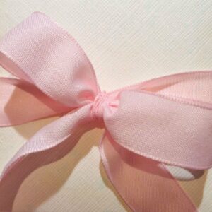 Cinta de regalo en algodón color rosa bebé. 15 MM X 15 M