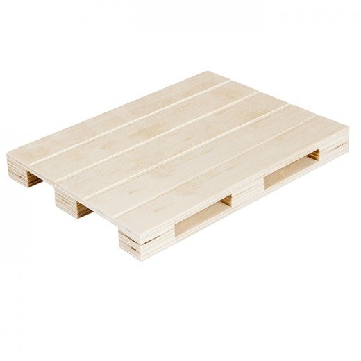 Mini palet de madera natural 20x12x2 cms