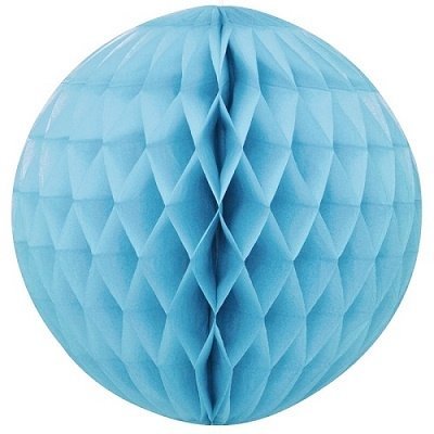 Bola nido de abeja, azul claro, 30 cms