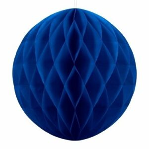 Bola nido de abeja, azul añil, 30 cms