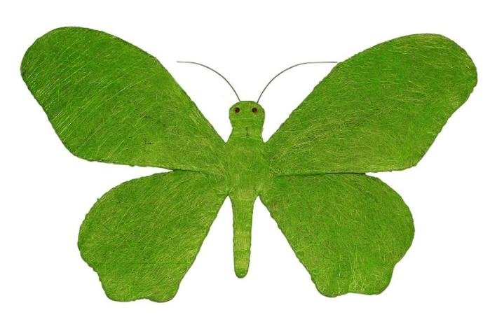 Mariposa verde. 70x41 cms