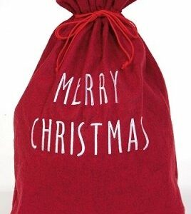 Saco rojo para regalos. Merry Christmas
