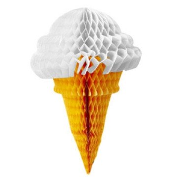 4 Cucuruchos de helado, colores surtidos