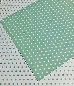 10 Hojas de papel A4, impreso a doble cara. Lunares mint