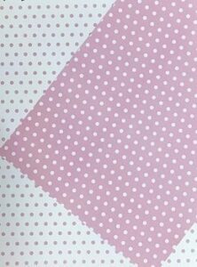 10 Hojas de papel A4, impreso a doble cara. Lunares rosa