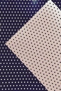 10 Hojas de papel A4, impreso a doble cara. Estrellas azul marino