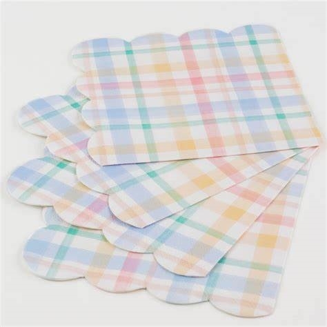 Servilletas-papel-cuadros-plaid-fiesta-pascual-meri-meri-gramajeshop-valencia