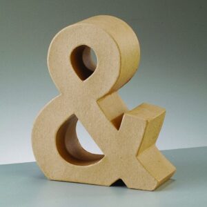 Letra & 30 cms - Ampersand blanco luminoso con bombillas