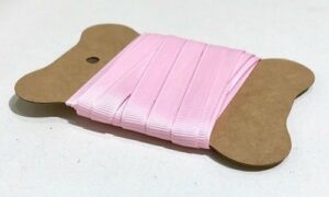 5 metros de cinta de regalo. Otomán rosa palo