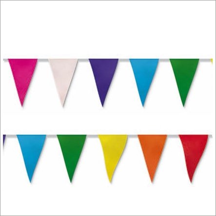 Guirnalda con 24 banderines de papel - 5 m