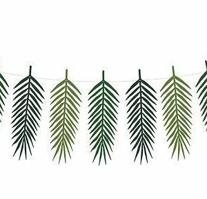 Guirnalda de hojas tropicales-hojas de palmera