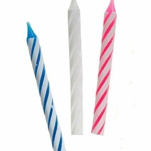 12 velas de cumpleaños, color surtido