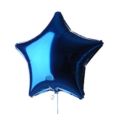 Globo metalizado estrella azul