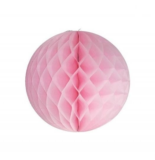 Bola nido de abeja rosa 40 cms