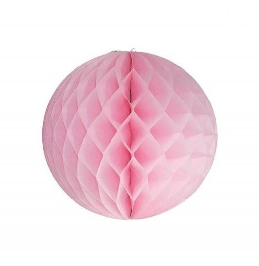 Bola nido de abeja, rosa, 40 cms.