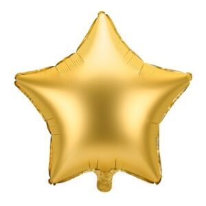 Globo metalizado estrella dorada. 48 cms