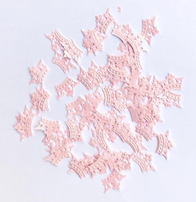 15 Grs de Confeti, corona rosa