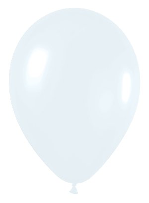 10 Globos Blanco sólido. 30 cms.