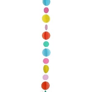 Guirnalda con círculos de colores. Especial globos