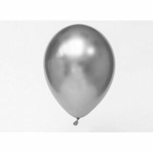 2 Globos Chrome/metalizados. Plata. Aprox 28/30 cms