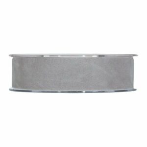 Cinta de terciopelo gris 25mmx7m