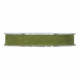 Cinta de terciopelo Verde militar 15mmx7m