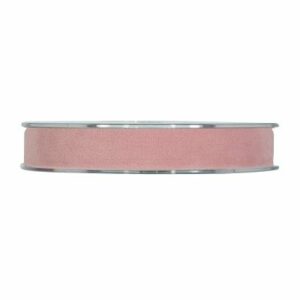 Cinta de terciopelo Rosa palo 15mmx7m