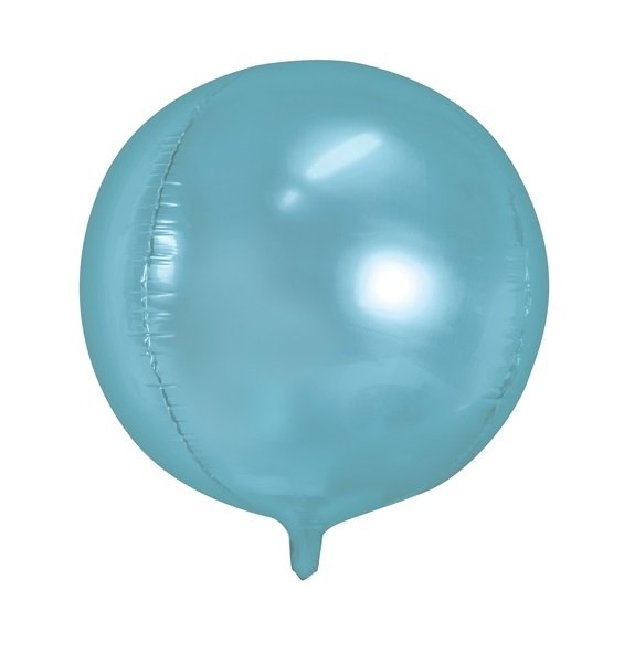 Globo metalizado esfera azul claro