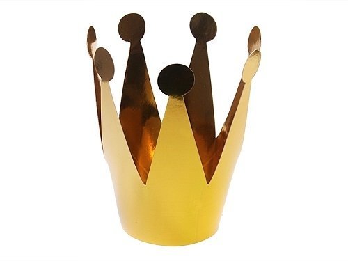 3 Coronas dorado metalizado