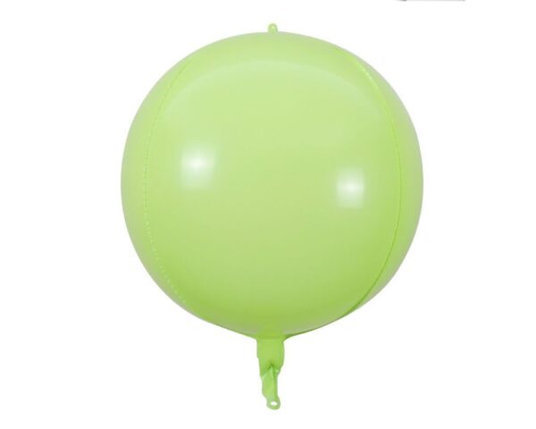 Globo metalizado esfera verde pastel