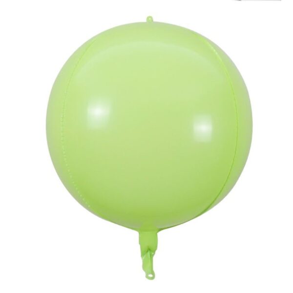 Globo metalizado esfera verde pastel