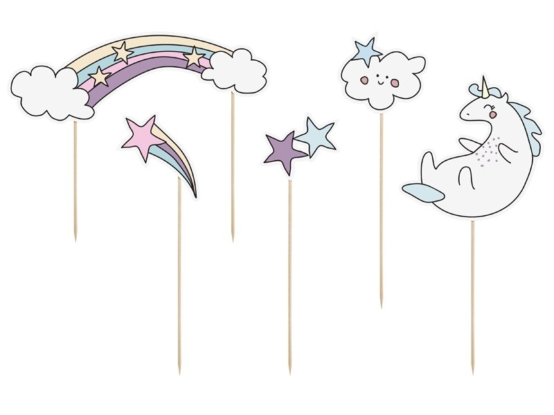 5 Toppers Unicornio