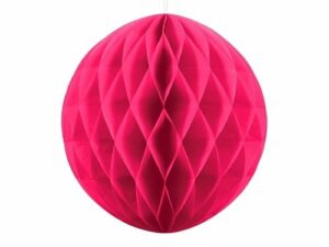 Bola nido de abeja rosa fucsia 20 cms.