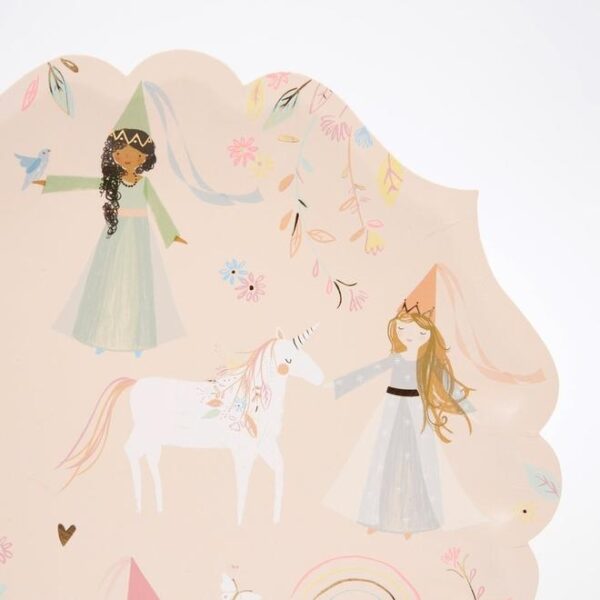 Plato-princesa-fiesta-infantil-unicornio-gramajeshop-valencia-meri-meri