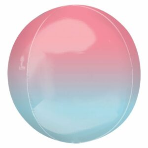 Globo órbita degradado azul y rosa