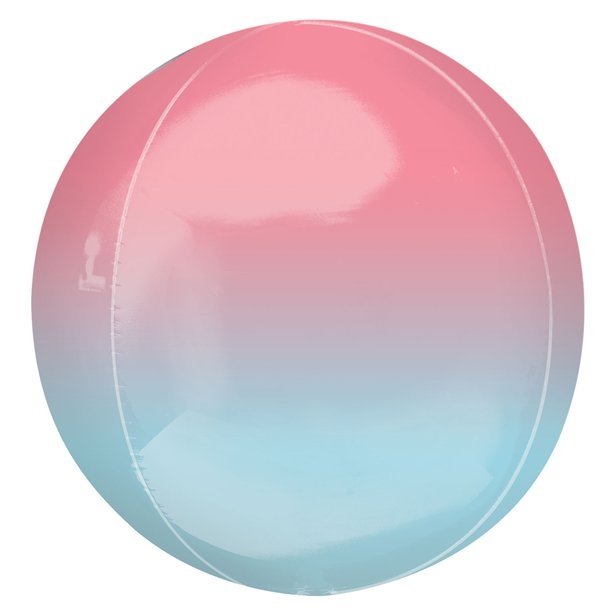 Globo órbita degradado azul y rosa
