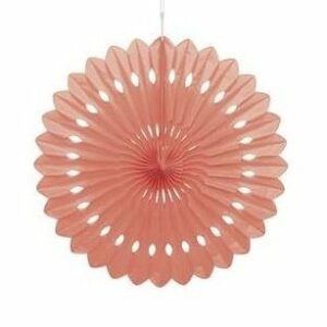 Abanico de papel Coral. 40 cms
