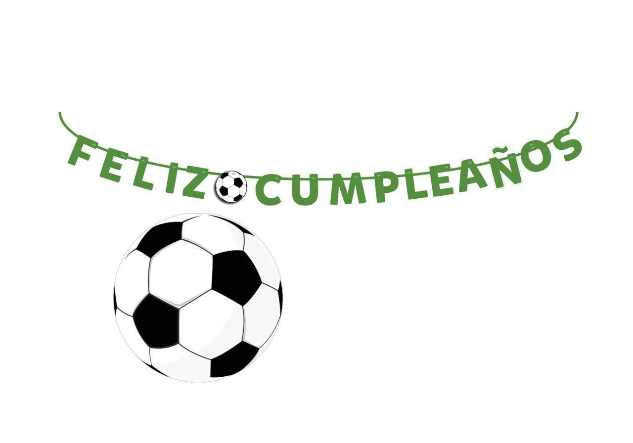 Guirnalda Feliz Cumpleaños. Fútbol