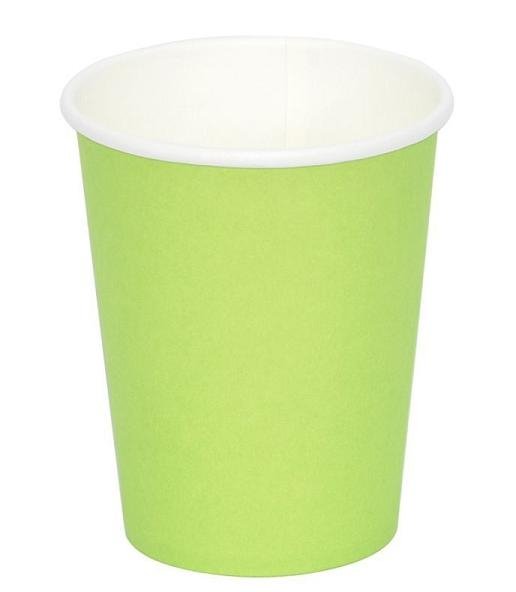 12 Vasos de papel pistacho