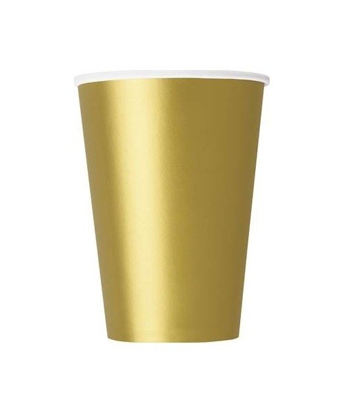 14 Vasos de papel, dorado