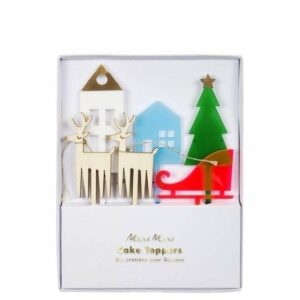 Topper-navidad-reno-trineo-arbol-casitas-tarta-dulces-navideños
