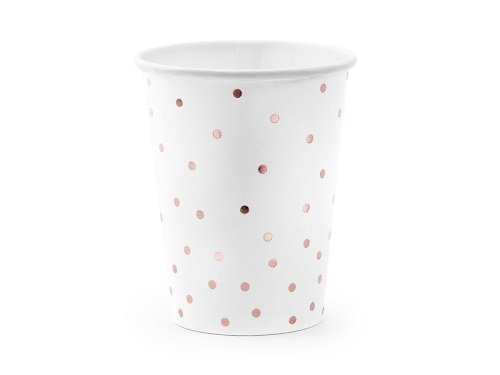 Vaso-blanco-lunares-oro-rosa-fiesta-navidad-boda-comunion-gramajeshop-valencia