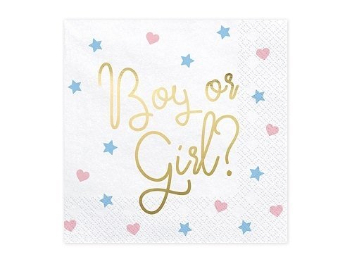 20 Servilletas de papel, Boy or Girl