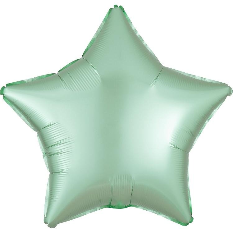 Globo metalizado estrella mint. 48 cms