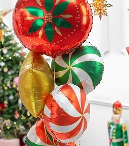 Globo metalizado Caramelo xmas